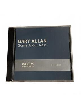 Gary Allan Songs About Rain Promo CD Single Country Radio Edit 2003